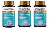 Omega 3 Norwegian 120 capsulas kit com 3 unidades