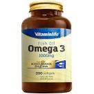 Ômega 3 Óleo de Peixe Diversas Quantidades 200 Cápsulas 1000mg Vitaminlife Ômega 3 Óleo de Peixe Diversas Quantidades 200 Cápsulas 1000mg Vitaminlife