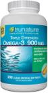 Ômega-3 Tripla Potência 900 mg 200 Cápsulas Gelatinosas Transparentes
