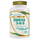 Ômega 3,6,9 (Óleo de peixe, linhaça e borragem) 60 cápsulas - Flora Nativa