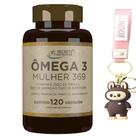 Omega Mulher 3 6 9 Óleo Linhaça Borragem Primula Vitamina E 120 caps + chaveiro - Secrets Nutrition