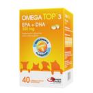 Omega Top 3 500mg Suplemento Cães E Gatos 40 Cápsulas Omega Top 3 500mg Suplemento Cães E Gatos 40 Cápsulas