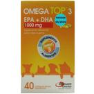 Omega Top 3 EPA + DHA 1000mg Suplem. Alimentar C/ 40 cápsulas Moles Saborosas - Agener
