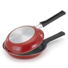 Omeleteira Em Alumínio Revestimento Cerâmico 18 Cm Vermelho - Fratelli
