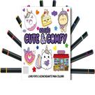 On Line Editora Livro de Colorir Cute e Comfy 3ª Edição 23x23 cm com 12 Canetas Roxas On Line Editora Livro de Colorir Cute e Comfy 3ª Edição 23x23 cm com 12 Canetas Roxas