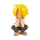 ONE PIECE Luffy Sanji Figurinha De Anime Em Versão Q Sentada, Brinquedo Colecionável Para Crianças