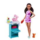 oneca Barbie - Playset Aventuras na Cozinha com Pet HCD44 - Mattel