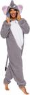 Onesie Funziez! Fantasia de elefante adulto Sherpa Slim Fit