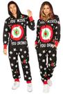 Onesie Tipsy Elves Christmas Black Drinking Game Adulto