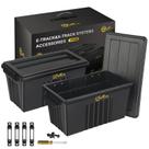 Onesnt Kit com 2 Cestos de Armazenamento E-Track Reforçados 37 x 18 x 17 cm