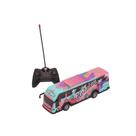 Onibus com controle remoto rosa (rc25148) - zippy toys