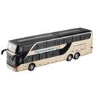 Ônibus de brinquedo de dois andares modelo em liga leve em escala 1:30 para meninos