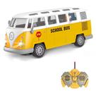 Ônibus escolar RC SNACKTANT Luzes LED na escala 1:30 de 22 cm