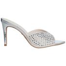 Open mule salto fino couro off white lait carrano 816006c