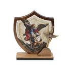 Oração De Mesa Escudo São Miguel Arcanjo Madeira Oração De Mesa Escudo São Miguel Arcanjo Madeira