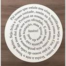 Oração Pai Nosso Mandala Redondo 30 Cm Branco - Móveis Trovarelli