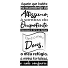 Oração Salmo 91 Adesivo Decorativo Papel Parede Quarto Sala