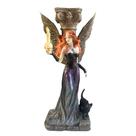Oráculo da Noite - Castiçal Veronese de Resina e Porcelana