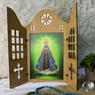 Oratório religioso em MDF - com imagem de santo
