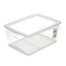 Ordene - Caixa Organizadora Plástica de 30 Litros com Tampa, Cor Cristal, Linha My Closet Ordene - Caixa Organizadora Plástica de 30 Litros com Tampa, Cor Cristal, Linha My Closet