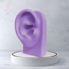 Orelha de Silicone Base Vertical Roxa