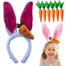 Orelinha de coelho da pascoa tiara infantil cenourinhas decorativas