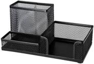 Org Porta Treco Metal Aramado Preto 3 Divisórias