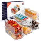Organização de despensa de plástico e caixa de armazenamento de alimentos ClearSpace Organização de despensa de plástico e caixa de armazenamento de alimentos ClearSpace