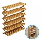 Organizador Bambu Sapateira 6 Planos Articulada 100x49x24cm