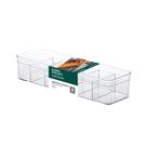 Organizador C/ Divisórias Transparente Diamond 35,5x10,5x7,2cm P/ Organização de Gavetas e Armários Organizador C/ Divisórias Transparente Diamond 35,5x10,5x7,2cm P/ Organização de Gavetas e Armários