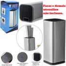 Organizador / cepo de inox para facas yepp 23x10cm na caixa