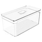 Organizador Clear Fresh com Cesto e Tampa 5 Litros Organização Geladeira Alimentos Cozinha Ou Organizador Clear Fresh com Cesto e Tampa 5 Litros Organização Geladeira Alimentos Cozinha Ou