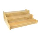 Organizador com 3 andares de bambu 30cm