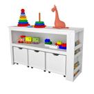 Organizador com Baús e Porta Livros Andy 100% mdf