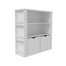 Organizador Com Baús E Porta Livros Duplo Manuel 100% Mdf