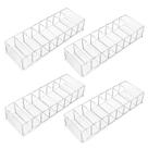 Organizador compacto Foraineam Acrylic Cosmetics, pacote com 4