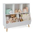 Organizador de 5 Compartimentos Badger Basket - Cubby Branco com Pés
