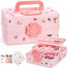 Organizador de Acessórios de Cabelo ZOOFOX - Modelo Fofo Rosa para Meninas