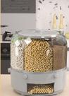 Organizador De Alimentos Giratório 6 Divisórias Porta Grãos Cor:Branco