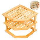 Organizador De Armário Bambu 3 Andares Rack Cozinha Mimo Style Organizador De Armário Bambu 3 Andares Rack Cozinha Mimo Style