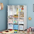 Organizador de armário de bebê VIPZONE Baby Closet 12 Cube White Organizador de armário de bebê VIPZONE Baby Closet 12 Cube White