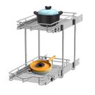 Organizador de Armário DINDON 2 Níveis Deslizante Cromado 28 x 53 cm Organizador de Armário DINDON 2 Níveis Deslizante Cromado 28 x 53 cm