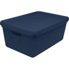 Organizador de Armário Multiuso Decorativo 1,8 Lts Juta Azul Organizador de Armário Multiuso Decorativo 1,8 Lts Juta Azul