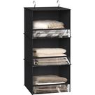 Organizador de armário suspenso Simple Houseware, 3 prateleiras, preto