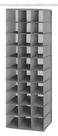 Organizador de armário Whitmor Hanging 30 seções Crosshatch Grey