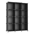 Organizador de armazenamento AWTATOS Cube 12 Cube Bookshelf preto