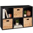 Organizador de Armazenamento Best Choice Products 6 Cubos - Preto