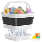 Organizador de armazenamento de brinquedos de banho Anivia dobrável com base removível