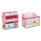 Organizador de armazenamento de brinquedos Delta Children Disney Princess Set