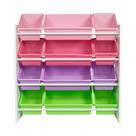 Organizador de armazenamento de brinquedos HoneyCando Kids com 12 caixas pastel Organizador de armazenamento de brinquedos HoneyCando Kids com 12 caixas pastel